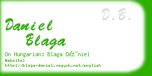 daniel blaga business card